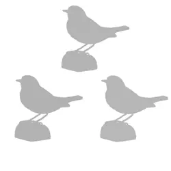 3 pajaritos de madera