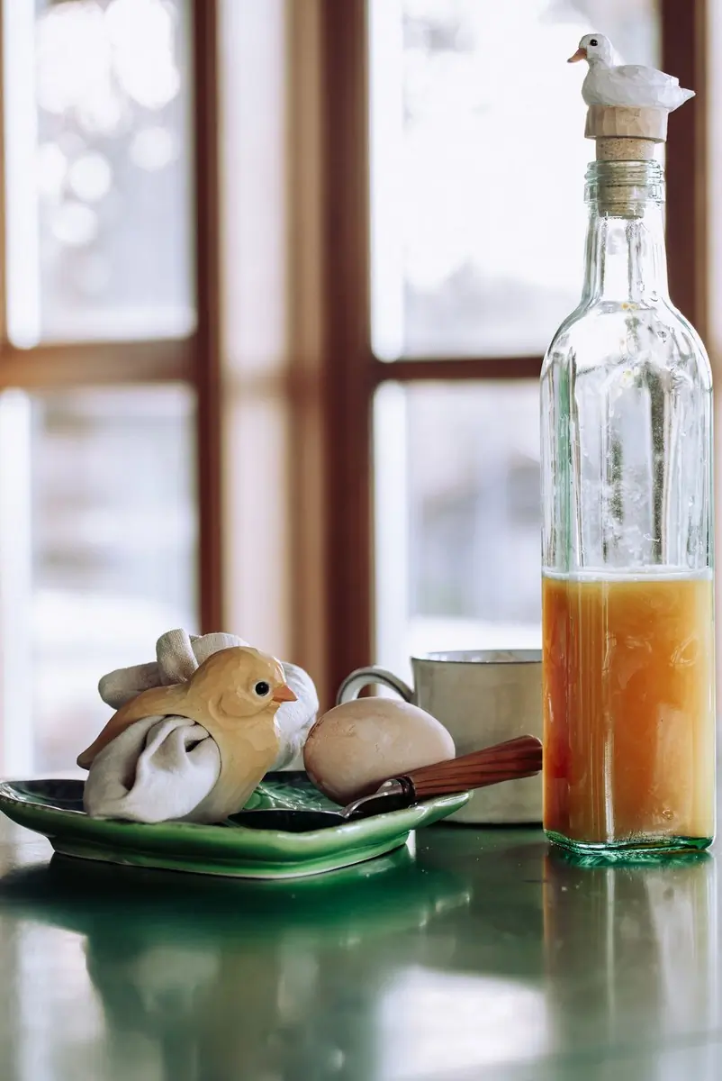 Tapón de botella (pato blanco)